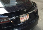 Nikola Tesla license plate