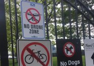 No drone zone at Piers Park in East Boston