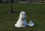 Snowman in the Public Garden