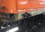 Rusted out old Orange Line train