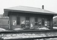 Train station in old Boston