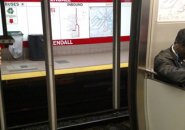 Doors open on the wrong side on the Red Line