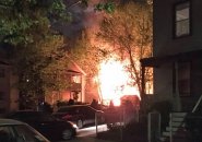 Fire on Raymond Street in Allston