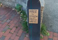 Free skateboard in Cleveland Circle if you want to get steezy and shred hard