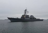 USS Mahan entering Boston Harbor