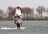 Wind surfer off South Boston