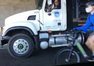Bicyclist on I-93