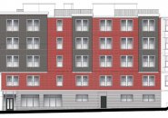 Architect's rendering of 425 Border St.