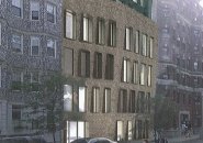 Architect's rendering for 72 Burbank St. in the Fenway