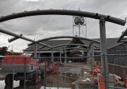 New canopy going in at Forest Hills MBTA station