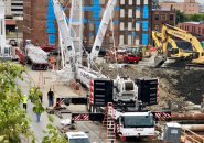 Building a crane at Harrison Albany project