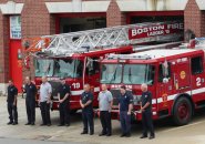 Moment of silence outside South Boston fire station