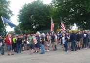 National Grid workers protest lockout in Dorchester