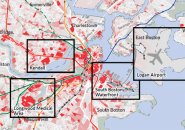 MBTA priority places: Logan, Longwood, Kendall, South Boston Waterfront