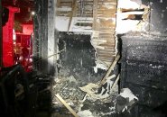 Interior of Ranier Road house after fire