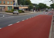 New bus/bike lane in Roslindale