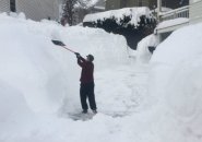 2015 snow shoveling in Jamaica Plain