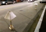 Lamps used as space savers in South Boston