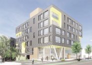 Architect's rendering of proposed 449 Cambridge St. building