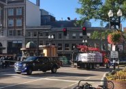 Harvard Square crash scene