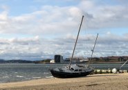 Two boats on Carson Beach
