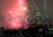New Year's Eve fireworks over Boston Common