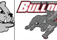 Old and new Bunker Hill Community College bulldogs