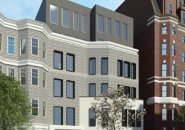 Architect's rendering of 72 Burbank St.