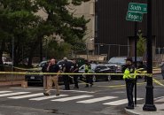 Cambridge police shooting scene