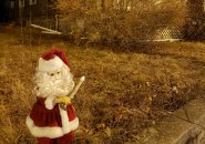 Creepy Santa in West Roxbury