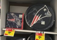 Half off on Patriots stuff at one supermarket