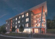 Architect's rendering of proposed 273 Highland St.
