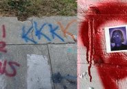 Anti-Semitic graffiti at Fort Revere