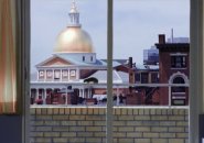 Rat scurries in front of Boston State House