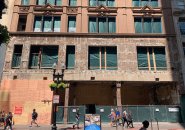 Old Barnes and Noble facade ripped off in Downtown Crossing