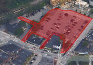 Map of Roslindale Square municipal parking lot