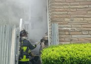 Firefighters at River Street fire