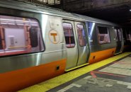 New Orange Line train roars through North Station