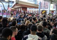 Crowds at South Station