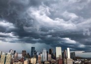 Storm over downtown Boston