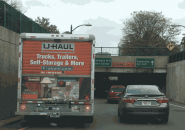 U-Haul truck on Storrow Drive