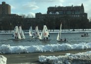 Winter sailing on the Charles River