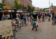Bicyclists for justice in Grove Hall