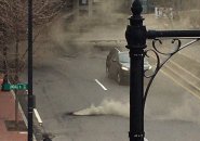 Boom! Exploding manhole in Charles Circle
