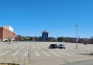 Empty Burlington Mall parking lot