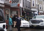 Car into East Broadway insurance agency