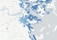Boston sea-water flood zones