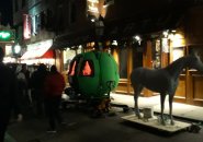 Horse and pumpkin carriage in the North End