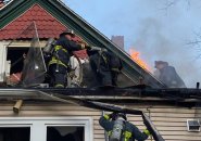 Firefighters at Humboldt Avenue fire