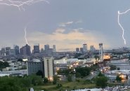 Lightning over East Boston